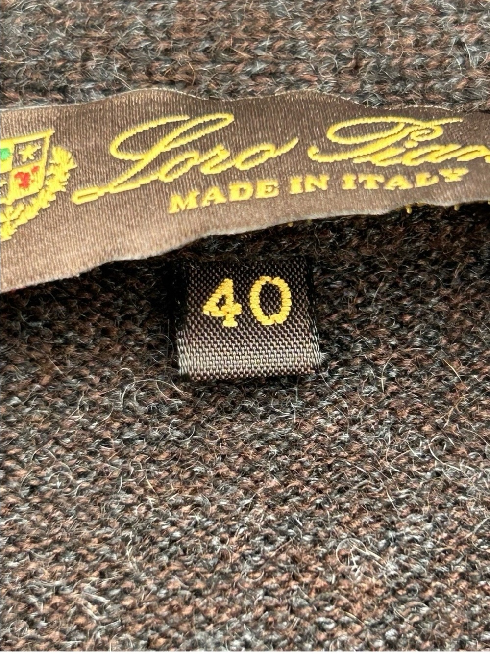 Loro Piana Dark Brown 100% Cashmere & Suede Trim Button-Front Sweater Vest - Picture 10 of 16